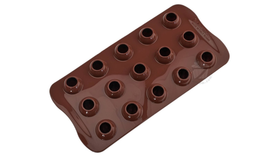 Silikomart SCG53 CHOCO DROP Яйцо силиконовая форма для конфет 15 ячеек 23х30 мм