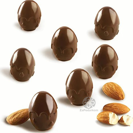 Silikomart SCG53 CHOCO DROP Яйцо силиконовая форма для конфет 15 ячеек 23х30 мм