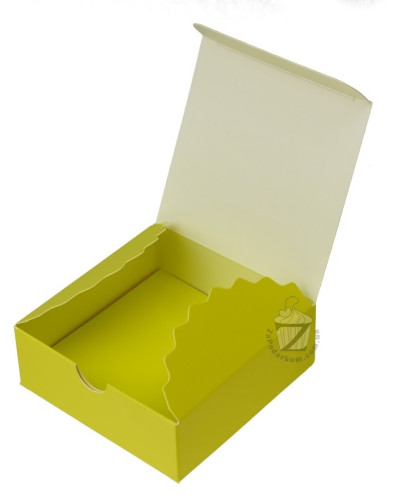 Коробка мини-бокс 8,5 х 8,5 х 3 см Салатовая