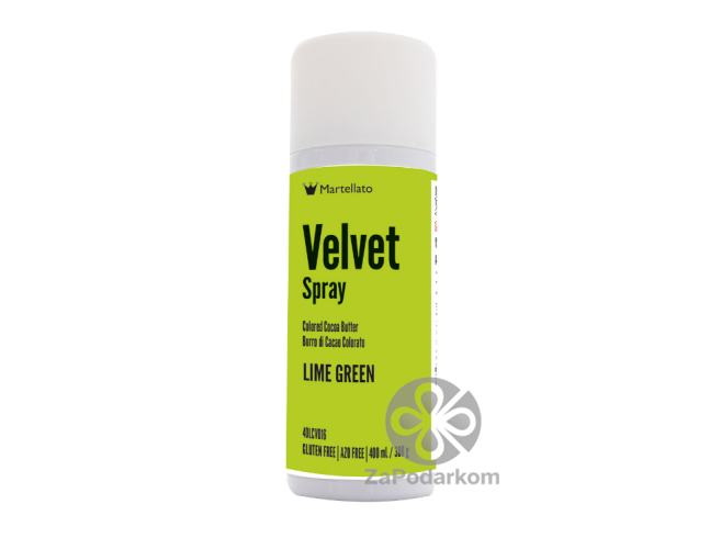Спрей велюр Martellato Velvet Лайм зеленый, 400 мл