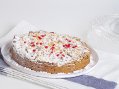 Упаковка для пирога (пая) блистерная 20,5 х 3,5 см, коричневое дно