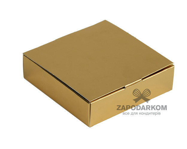 Коробка для 4 конфет 11 х 11 х 3 см Золото