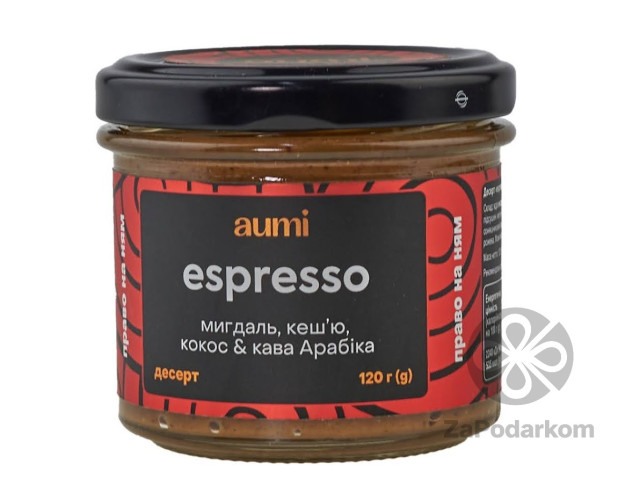 AUMI Espresso десерт кофейно-ореховый, 120 г