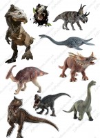 Вафельная картинка живые Динозавры