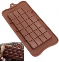 Силиконовая форма Плитка шоколада 16 х 8 х 0,5 см