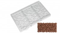 Поликарбонатная форма для шоколада Bubble 150 х 77 х 12 мм, 3 плитки