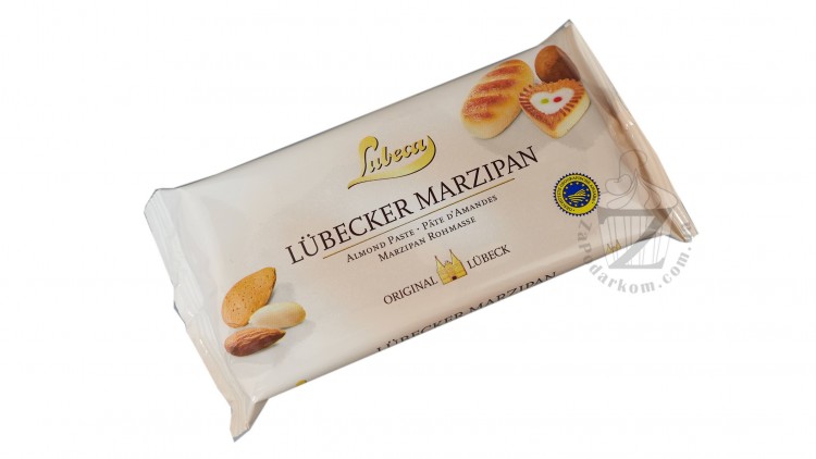 Марципан 52% для конфет и выпечки Lubeca, упаковка 200 г