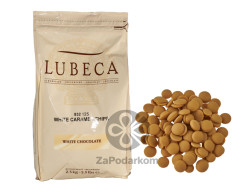 Lubeca 32% CARAMEL Chocolate Couverture карамельный белый шоколад
