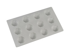 Силиконовая форма Снежинка 4,1 х 2 см, 12 ячеек