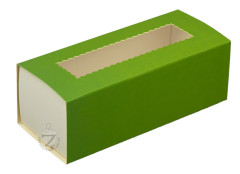 Коробка для Макаронс 14,1 х 5,9 х 4,9 см Зеленая