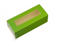 Коробка для Макаронс 14,1 х 5,9 х 4,9 см Зеленая