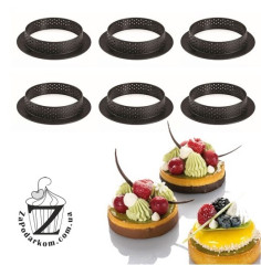 Набор из 6 перфорированных пластиковых колец Tarte ring round 80, PRC