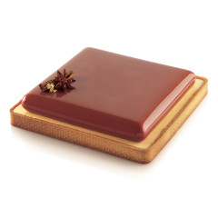 Silikomart KIT TARTE RING SQUARE силиконовая форма и рамка для тарта 200х200х20 мм