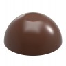 CW1953 Поликарбонатная форма для шоколада Полусфера плоское дно 27 х 13 мм