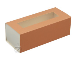 Коробка для Макаронс 14,1 х 5,9 х 4,9 см Персиковая