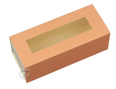 Коробка для Макаронс 14,1 х 5,9 х 4,9 см Персиковая