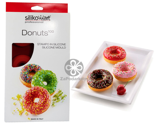 Silikomart SF170 DONUTS силіконова форма 6 осередків 75х28 мм