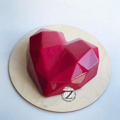 Силіконова форма Серце грановане Amore origami (PRC) 19,5 х 14,5 х 5,3 см