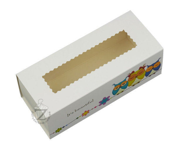 Коробка для Макаронс 14,1 х 5,9 х 4,9 см Совы