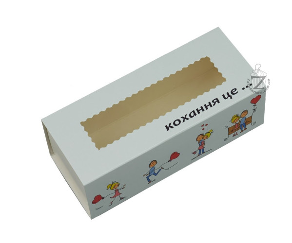 Коробка для Макаронс 14,1 х 5,9 х 4,9 см Любовь - это...