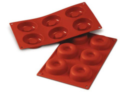 Silikomart SF012 Big Savarin (пончик) 6 ячеек 72х23 мм