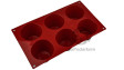 Silikomart SF052 Big Muffin (маффины) 6 ячеек 75х60 мм