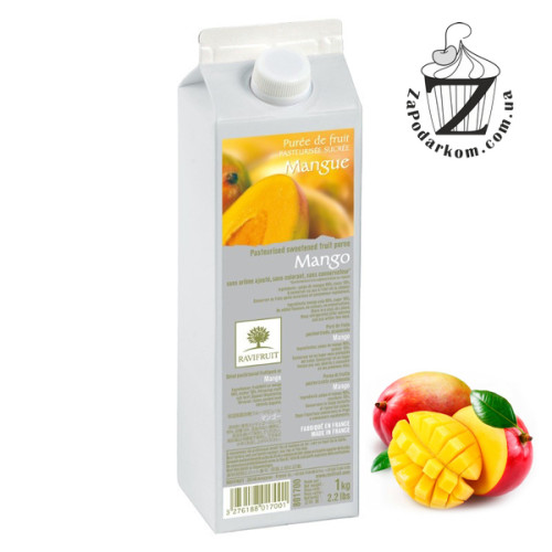 RAVIFRUIT (пастеризованное натуральное) Манго пюре, тетрапак 1 л