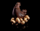 Valrhona 12815 форма для шоколада Курочка 14 см