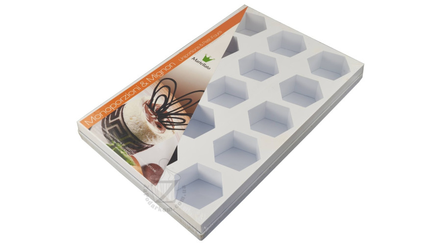 Martellato MONOP.B003 модуль пластиковых форм для 15 пирожных Шестиугольник