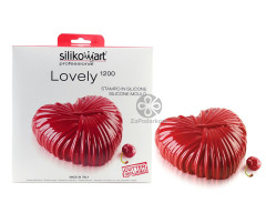 Silikomart LOVELY 1200 Сердце силиконовая форма 182х173х68 мм с каттером