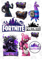 Вафельна картинка Fortnite колаж