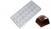 CW1753 Поликарбонатная форма для шоколада Куб 27 х 27 х 19 мм