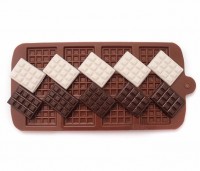 Силиконовая форма 12 плиток шоколада 3,8 х 2,7 х 0,3 см