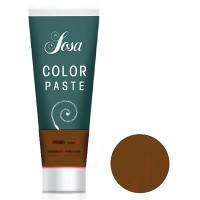 SOSA color paste Коричневый универсальный пастообразный краситель, упаковка 200 г