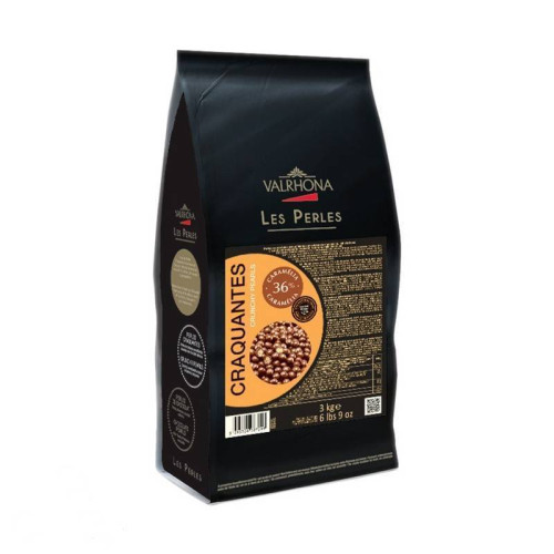 Хрустящие шарики в темном шоколаде Valrhona Caramelia