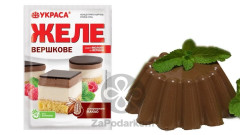 Желе сливочное шоколадное