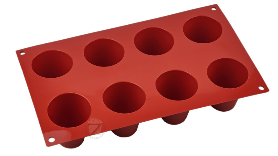 Silikomart SF021 Big Baba (цилиндр) 8 ячеек 55х60 мм