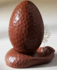 Valrhona 48869 форма для шоколада Яйцо с отпечатком молотка 14 см
