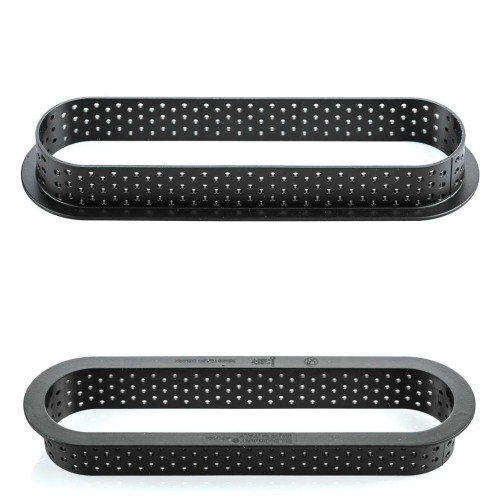 Silikomart TARTE RING OBLONG перфорированное кольцо для тартов 146х35х20 мм