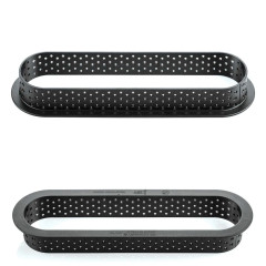 Silikomart TARTE RING OBLONG перфорированное кольцо для тартов 146х35х20 мм