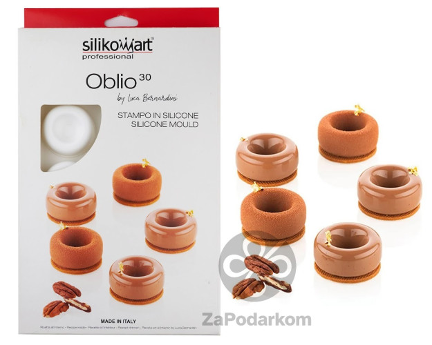 Silikomart OBLIO 30 силиконовая форма 15 ячеек 50х20 мм