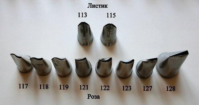 Ateco №123 насадка кондитерская Лепесток розы 17 мм