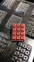 Пластиковая форма (молд) для шоколада Мини плитка №3 37 х 28 х 6 мм, 12 шт. SweetSculptor