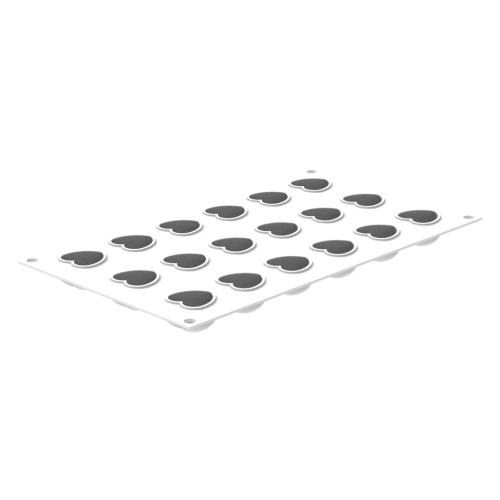 Silikomart CUORE XS 13 Сердце силиконовая форма 18 ячеек 34х33х20 мм