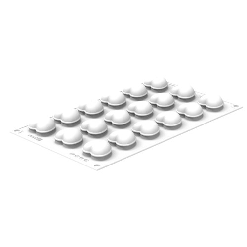 Silikomart CUORE XS 13 Сердце силиконовая форма 18 ячеек 34х33х20 мм