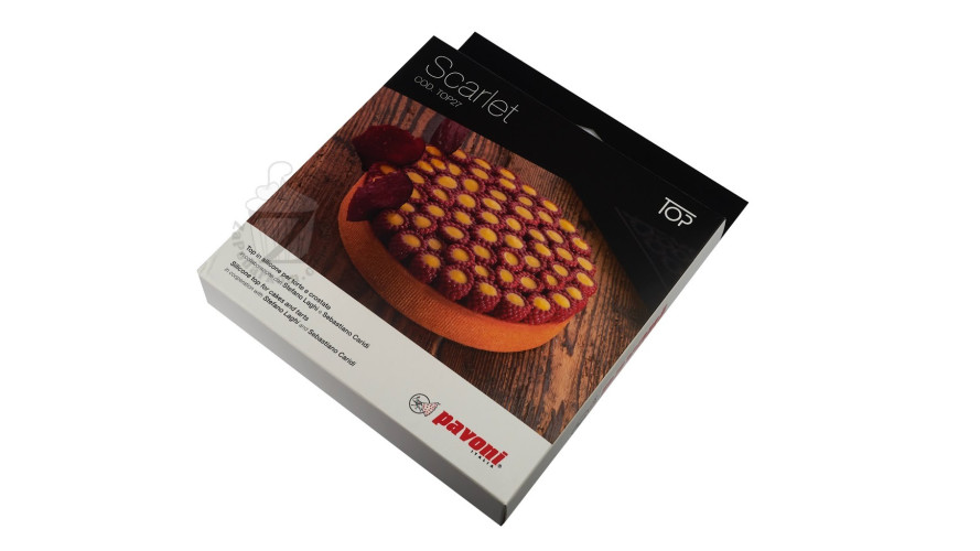 Pavoni TOP27S силиконовая форма Scarlet (малина) 18 х 2,6 см
