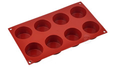 Silikomart SF028 Cylinders (цилиндр) 8 ячеек 60х35 мм