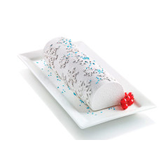 ​Silikomart FROZEN BUCHE набор силиконовая форма 250х80х67 мм, коврики + декор