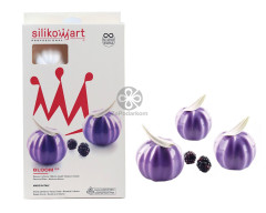 Silikomart BLOOM 120 Бутон (тыква) силиконовая форма 6 ячеек 68х52 мм