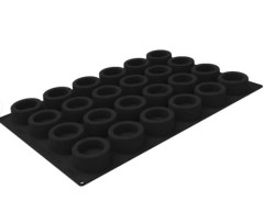 Silikomart SQ092 CAPSULA professional силиконовая форма 24 ячейки 80х35 мм